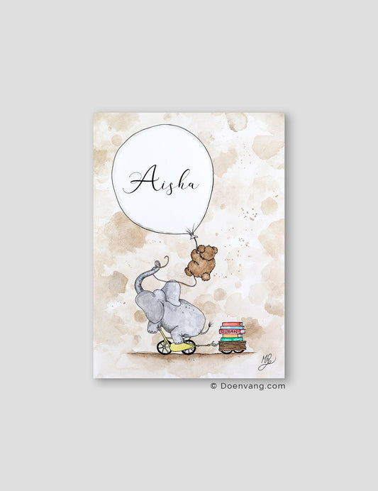 Personalised Name Poster, Handpainted by Mirela - Doenvang