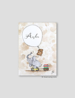 Personalised Name Poster, Handpainted by Mirela - Doenvang