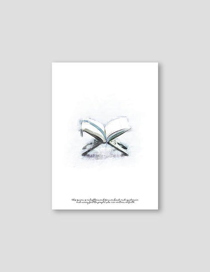 Quran Watercolor, Blue - Doenvang