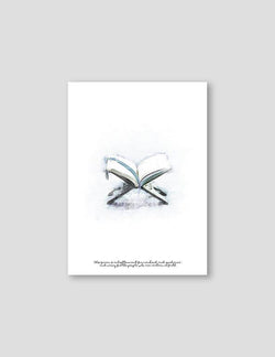 Quran Watercolor, Blue - Doenvang