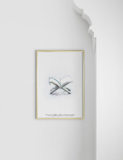 Quran Watercolor, Blue - Doenvang