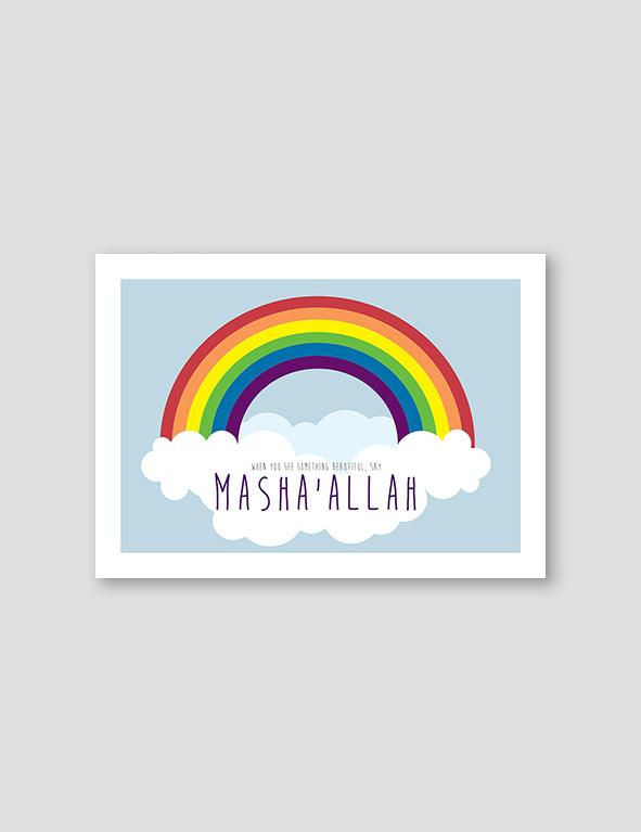 Rainbow MashaAllah Blue - Doenvang