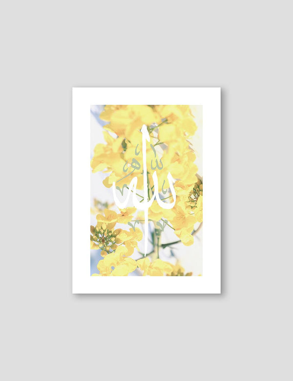 Rapeseed flower, Allah Calligraphy - Doenvang