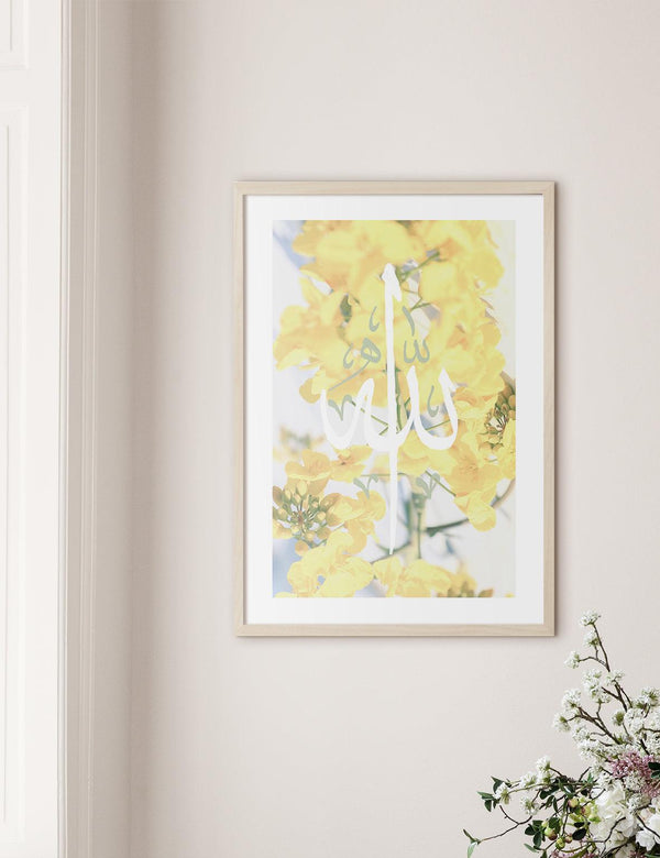 Rapeseed flower, Allah Calligraphy - Doenvang