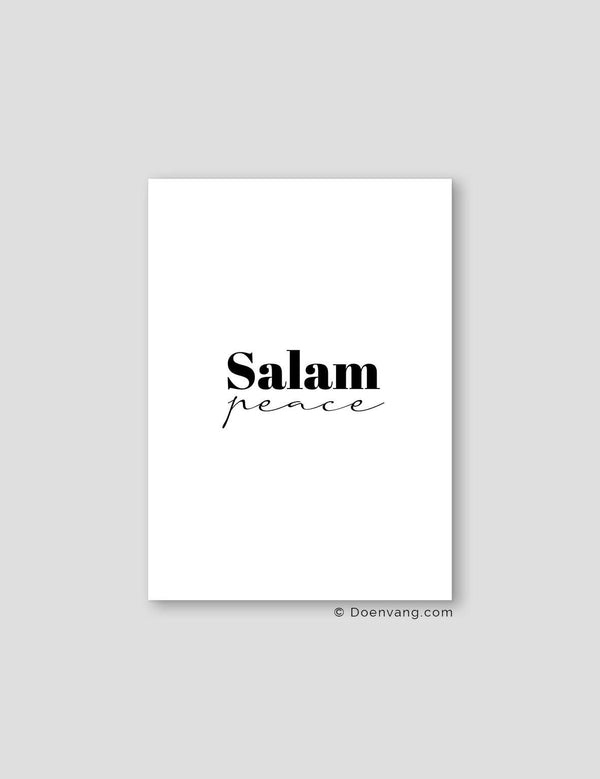 Salam Peace | Text Poster - Doenvang