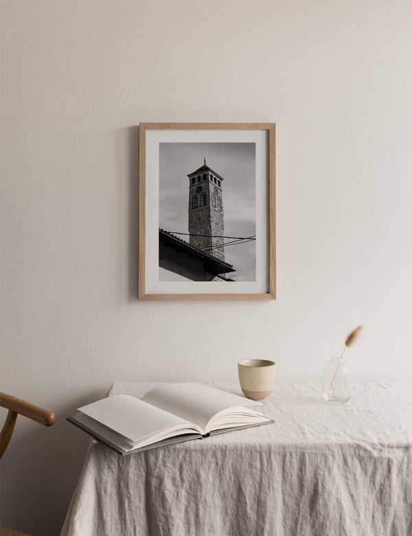 Sarajevo Clock Tower, Black and White | Bosnia 2021 - Doenvang