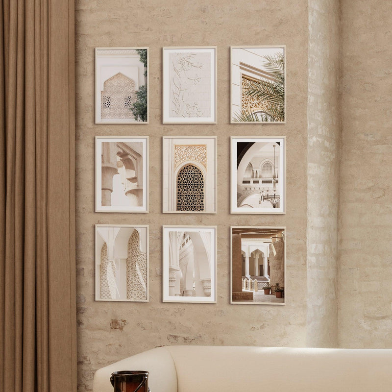 Soft colour UAE combination 9 small prints - Doenvang
