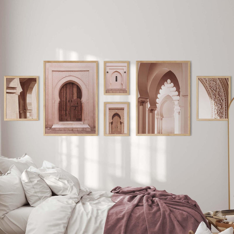 Soft Pink & Beige Morocco Combination | Various Sizes - Doenvang