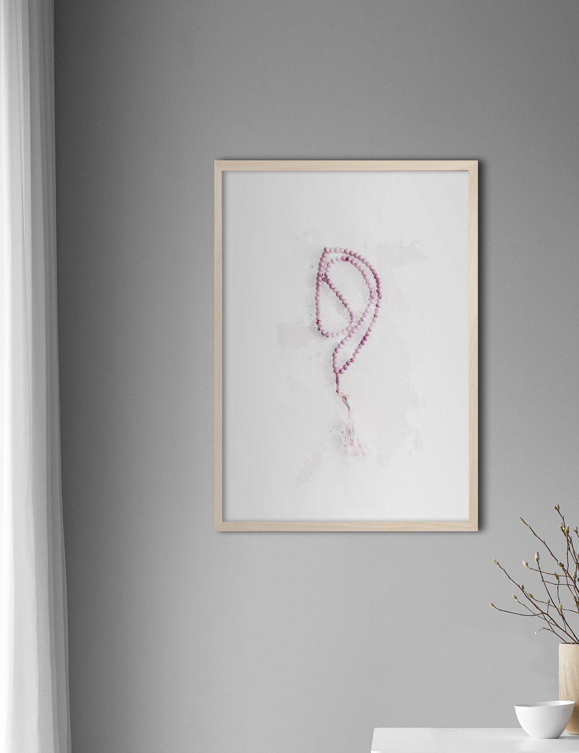Tasbeeh Watercolor, Pink - Doenvang
