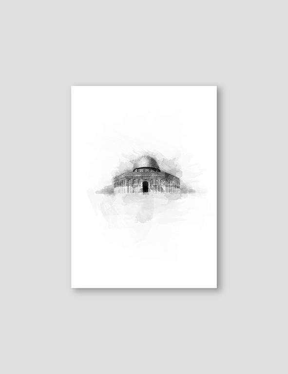 The Dome of the Rock, Black and White - Doenvang
