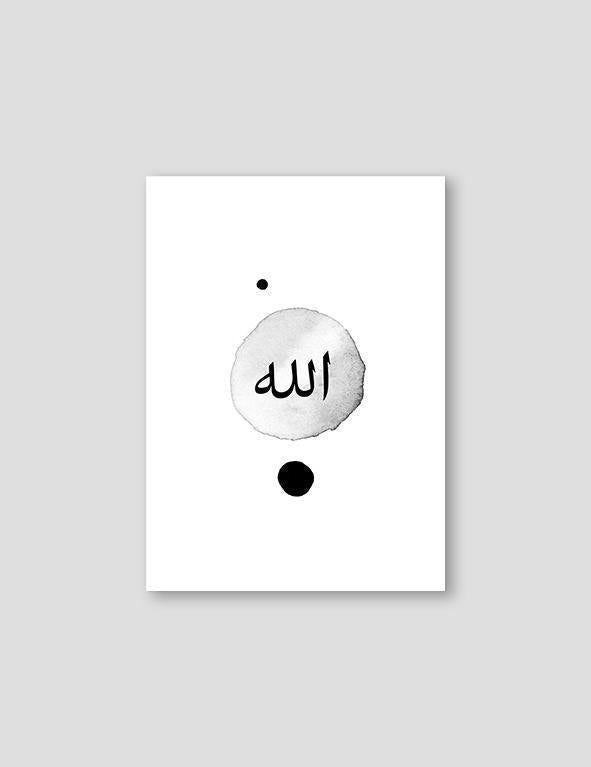 Watercolor Grey Allah - Doenvang