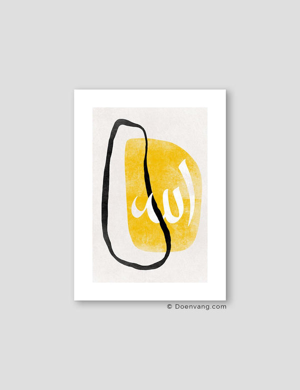 Yellow Shapes Allah, Vintage - Doenvang